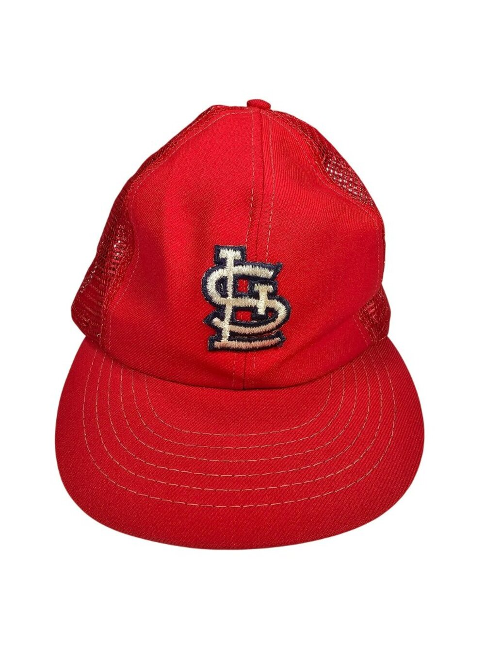 St. Louis Cardinals Vintage ANNCO Snapback Mesh Trucker Hat Baseball Cap Red